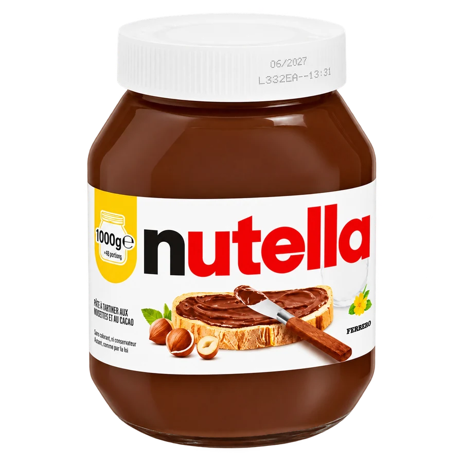 Pot de Nutella, produit du rayon épicerie